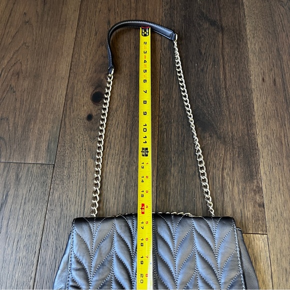 Kate Spade Briar Lane Quilted Emelyn Chain Shoulder Bag Crossbody Gunmetal Gray - Picture 15 of 16